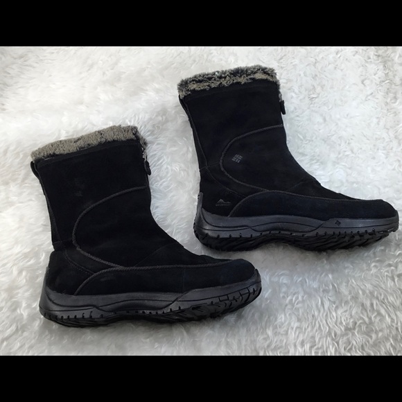 COLUMBIA TERAVAL BLACK WATERPROOF BOOTS 9.5 - Picture 2 of 9